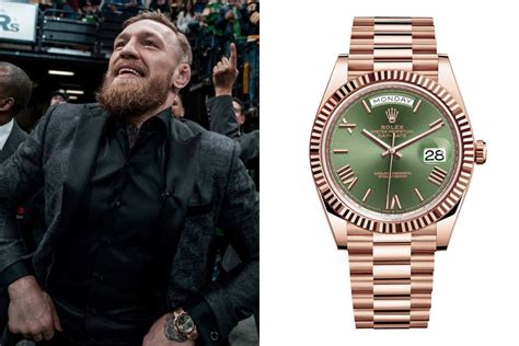 conor mcgregor suit and Rolex